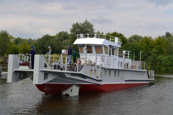 В Москве спущено на воду очередное обстановочное судно для Волго-Балтийского ГБУ